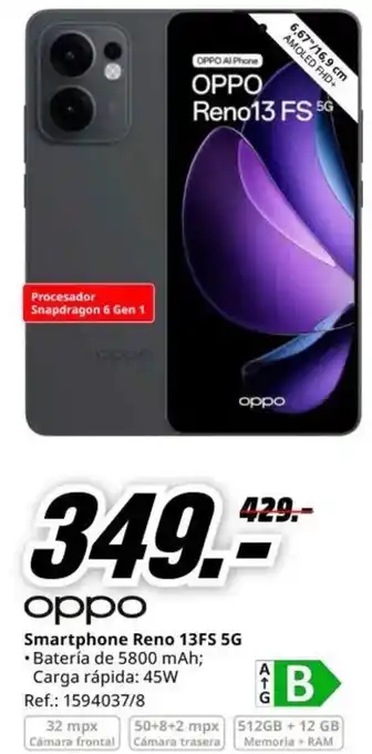 MediaMarkt OPPO Smartphone Reno 13FS 5G oferta