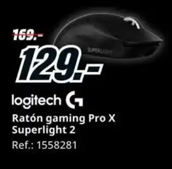 MediaMarkt LOGITECH Ratón gaming Pro X Superlight 2 oferta