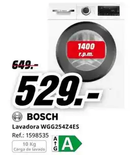 MediaMarkt BOSCH Lavadora WGG254Z4ES oferta