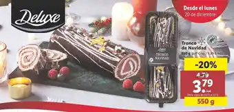 Lidl Deluxe Tronco de Navidad 550g oferta
