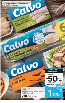 Caprabo Calvo - musclos xilens en escabetx oferta