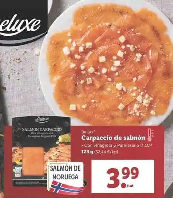 Lidl Carpaccio de salmón 123g oferta