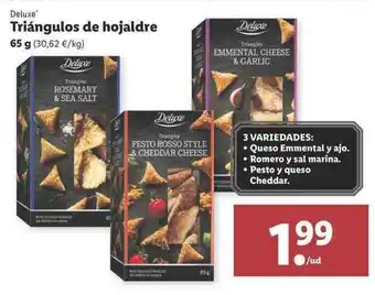 Lidl Triangulos de hojaldre 65g oferta