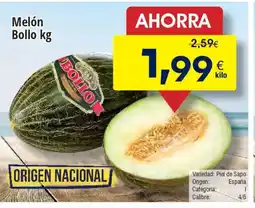 FROIZ Melón Bollo oferta