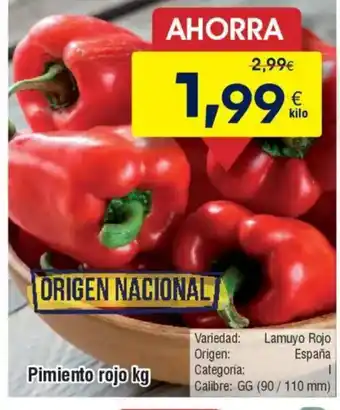 FROIZ Pimiento rojo oferta