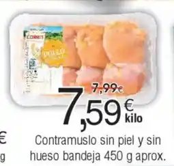 FROIZ Contramuslo sin piel y sin hueso bandeja oferta