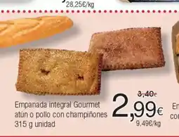 FROIZ Empanada integral Gourmet atún o pollo con champiñones oferta