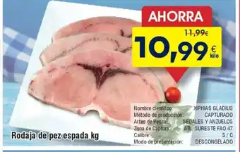 FROIZ Rodaja de pez Rodaja de pez espada oferta