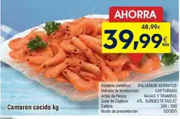 FROIZ Camarón cocido oferta