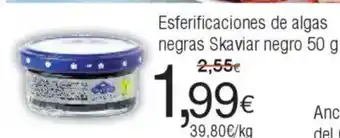 FROIZ Esferificaciones de algas negras Skaviar negro oferta