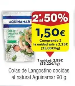 FROIZ AGUINAMAR Colas de Langostino cocidas al natural oferta