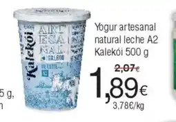 FROIZ Yogur artesanal natural leche oferta
