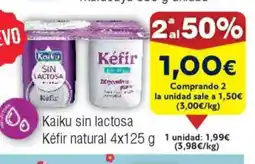 FROIZ Kaiku sin lactosa Kéfir natural oferta
