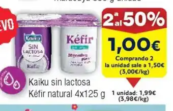 FROIZ Kaiku sin lactosa Kéfir natural oferta