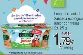 FROIZ Leche fermentada Xanceda ecológico junior con fresas oferta