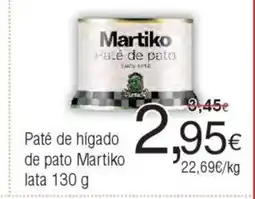 FROIZ MARTIKO Paté de hígado de pato oferta