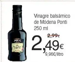 FROIZ PONTI Vinagre balsamico de Módena oferta