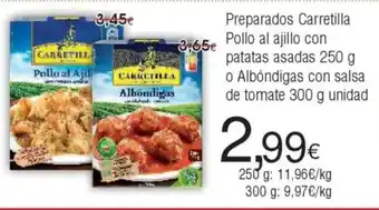 FROIZ Preparados Carretilla Pollo al ajillo con patatas asadas oferta