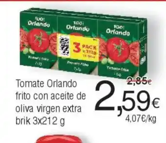 FROIZ Tomate Orlando frito con aceite de oliva virgen extra oferta