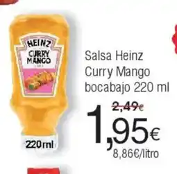 FROIZ Salsa Heinz Curry Mango bocabajo oferta