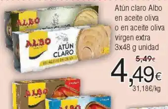 FROIZ Atún claro Albo en aceite oliva o en aceite oliva virgen extra oferta