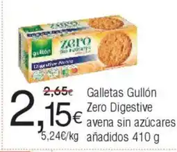 FROIZ Galletas Gullón Zero Digestive avena sin azúcares oferta