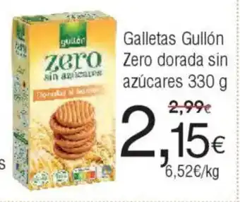 FROIZ Galletas Gullón zero Zero dorada sin oferta