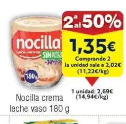 FROIZ NOCILLA crema leche vaso oferta