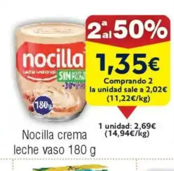 FROIZ NOCILLA crema leche vaso oferta