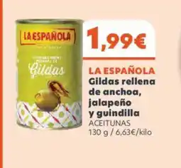 FROIZ LA ESPAÑOLA Gildas rellena de anchoa, jalapeño y guindilla oferta