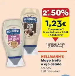 FROIZ HELLMANN'S Mayo trufa o ajo asado oferta