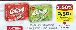 FROIZ Helado Frigo Calippo fresa o lima y limón oferta