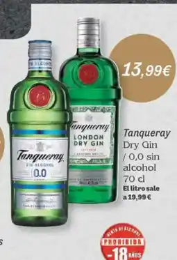 FROIZ TANQUERAY Dry Gin oferta
