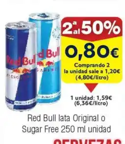 FROIZ RED BULL lata Original o Sugar Free oferta