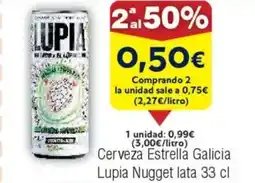 FROIZ Cerveza Estrella Galicia Lupia Nugget oferta