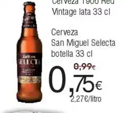 FROIZ Cerveza San Miguel Selecta botella oferta