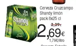 FROIZ Cerveza Cruzcampo Shandy limón oferta