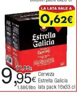 FROIZ Cerveza Estrella Galicia lata oferta
