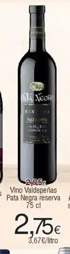 FROIZ Vino Valdepeñas Pata Negra reserva oferta