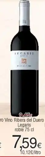 FROIZ Vino Ribera del Duero Legaris roble oferta