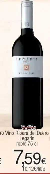 FROIZ Vino Ribera del Duero Legaris roble oferta
