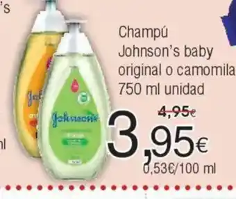 FROIZ Champú Johnson's baby original o camomila oferta