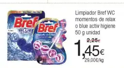 FROIZ Limpiador Bref WC momentos de relax o blue activ higiene oferta