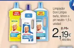 FROIZ Limpiador Don Limpio baño, limón o pH neutro oferta