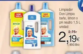 FROIZ Limpiador Don Limpio baño, limón o pH neutro oferta