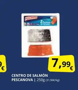 Supermercados MAS PESCANOVA Centro de salmón oferta