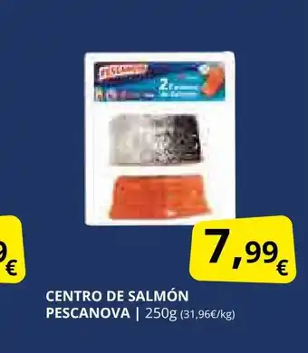Supermercados MAS PESCANOVA Centro de salmón oferta