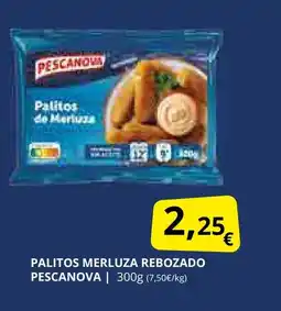 Supermercados MAS PESCANOVA Palitos merluza rebozado oferta