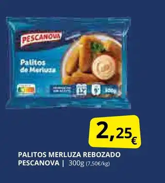 Supermercados MAS PESCANOVA Palitos merluza rebozado oferta