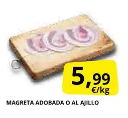 Supermercados MAS Magreta adobada o al ajillo oferta